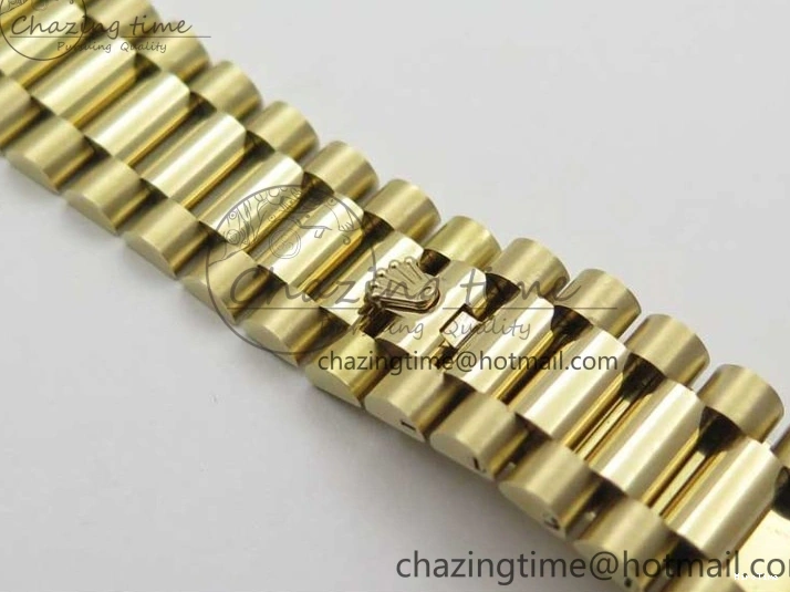 MiroTime 0220 Day-Date 40mm 228239 BP New Dial Version 904 YG Silver Roman Markers Dial on SS President Bracelet A Popular 2806